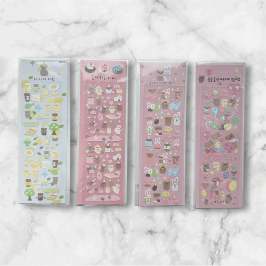 KOREAN BEAR STICKERS