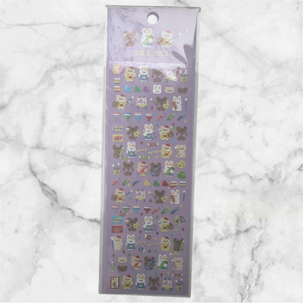 KOREAN BEAR STICKERS