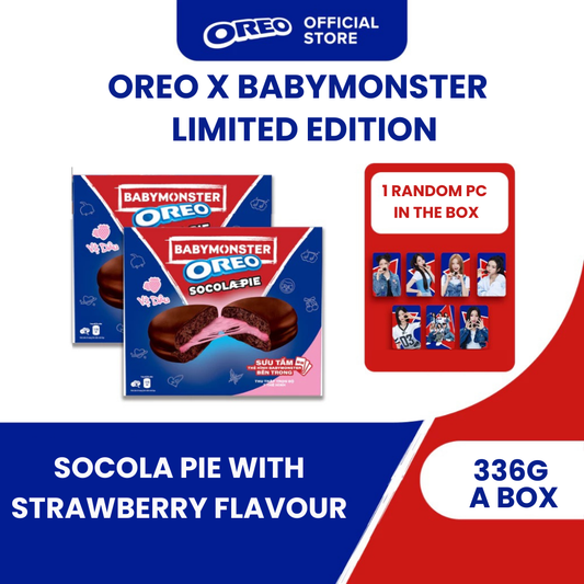OREO X BABYMONSTER CHOCOLATE PIE WITH STRAWBERRY FLAVOUR 336G PREORDER
