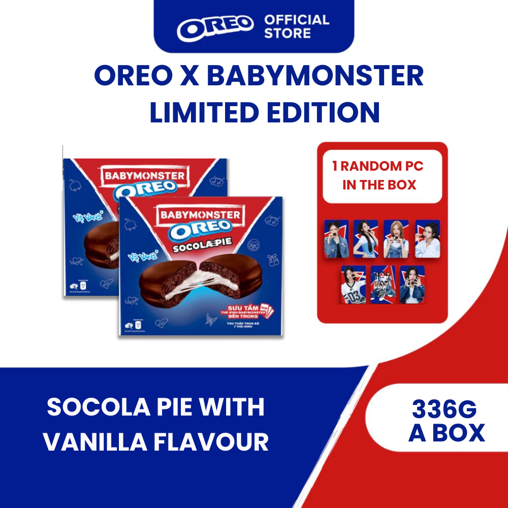 OREO X BABYMONSTER CHOCOLATE PIE WITH VANILLA FLAVOUR 336G PREORDER
