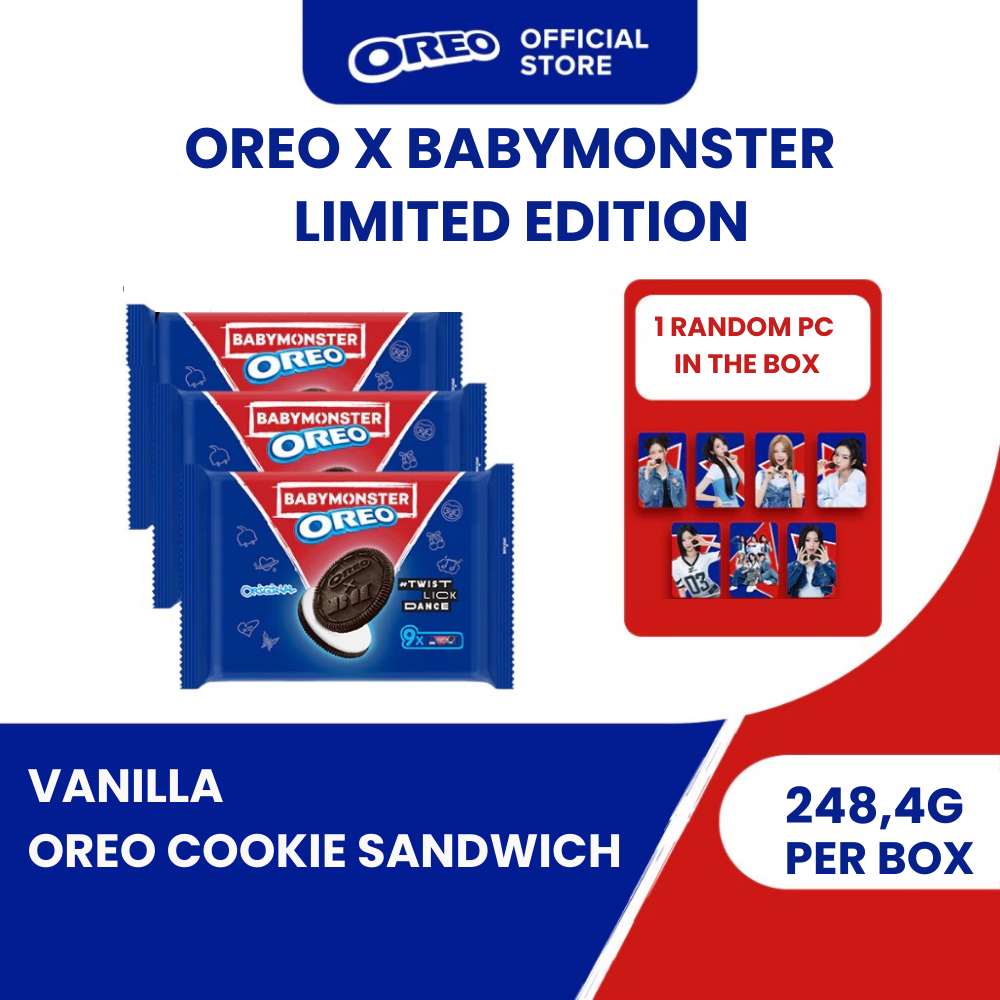 OREO X BABYMONSTER COOKIES WITH VANILLA FLAVOUR 248G PREORDER