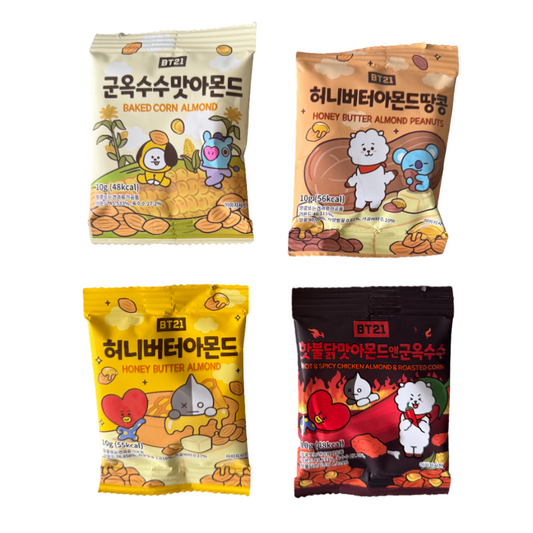 BT21 ALMONDS RŮZNÉ DRUHY 10G