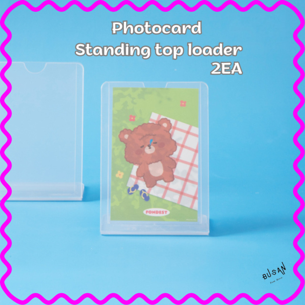 PHOTOCARD STANDING TOP LOADER 2X