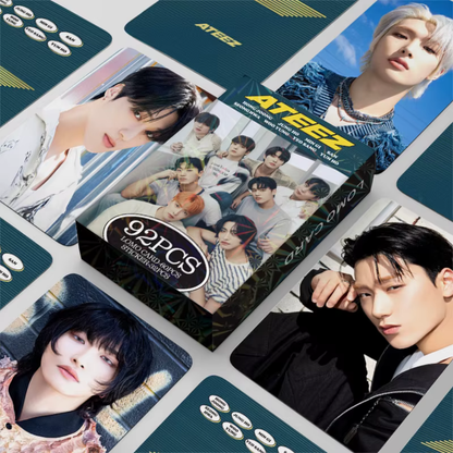ATEEZ HOLOGRAPHIC LOMO CARDS 92PCS