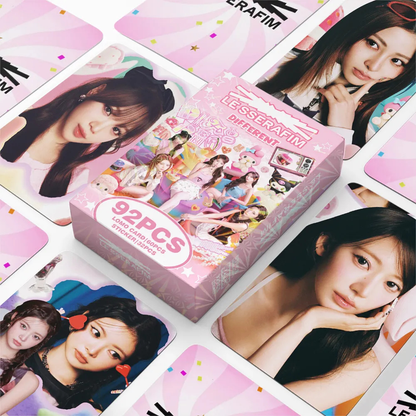 LE SSERAFIM DIFFERENT HOLOGRAPHIC LOMO CARDS 92PCS