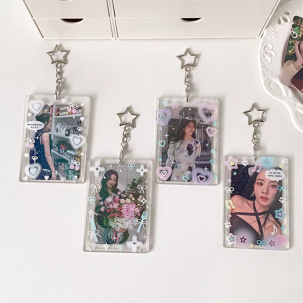 SPARKLY CLEAR PHOTOCARD HOLDER
