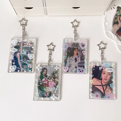 SPARKLY CLEAR PHOTOCARD HOLDER