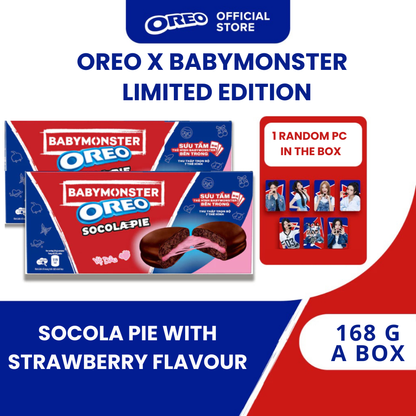 OREO X BABYMONSTER CHOCOLATE PIE WITH STRAWBERRY FLAVOR 168G