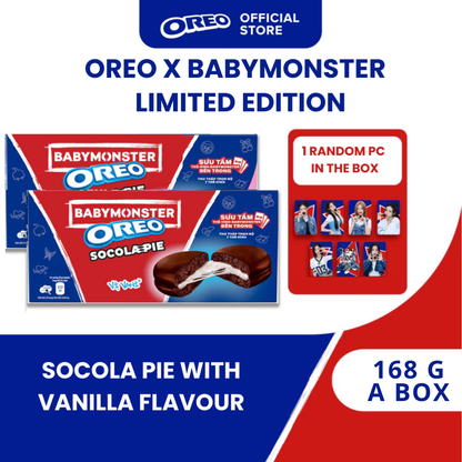 OREO X BABYMONSTER CHOCOLATE PIE WITH VANILLA FLAVOR 168G
