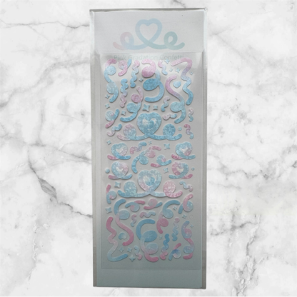 PINK GRADATION CONFETTI STICKERS