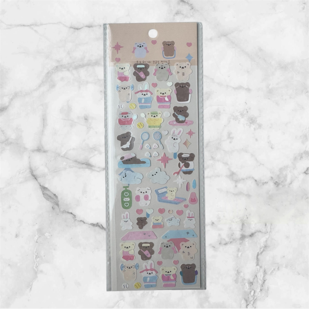 KOREAN BEAR STICKERS