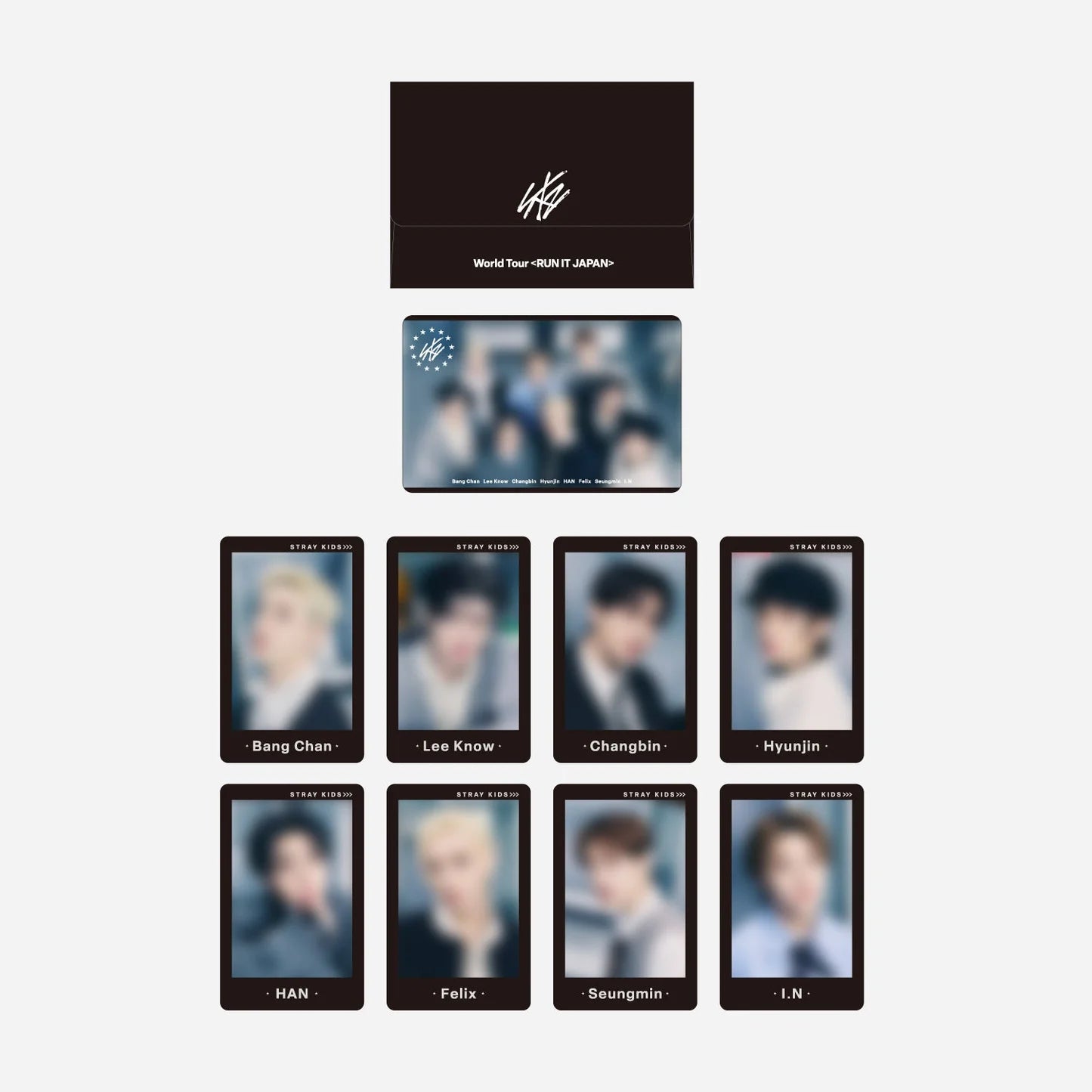 STRAY KIDS - RUN IT JAPANESE MD | PHOTO CARD SET（9PIECES)【A】PREORDER