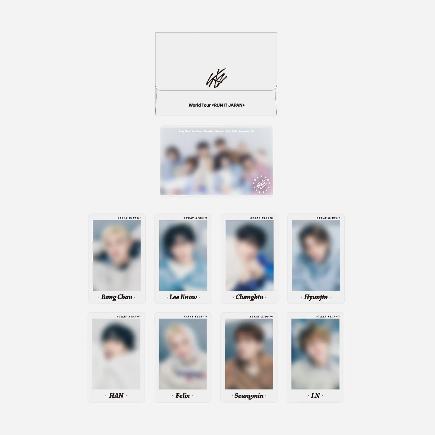 STRAY KIDS - RUN IT JAPANESE MD | PHOTO CARD SET（9PIECES)【B】PREORDER