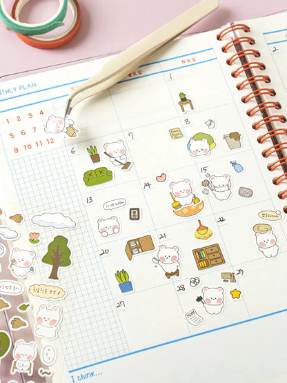 Balgre Bear Stickers 4ks