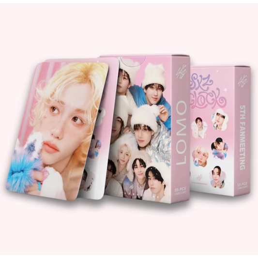 STRAY KIDS 5´OCLOCK 5TH FANMEETING LOMO CARDS 55KS