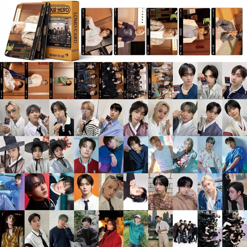 STRAY KIDS YOUR HERO LOMO CARDS 55KS