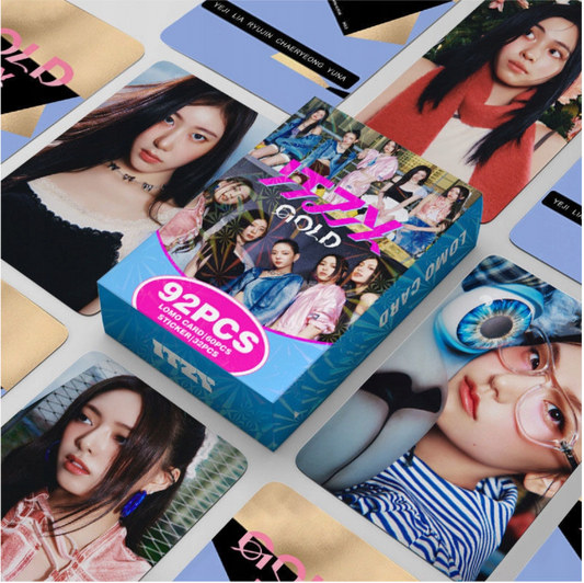 ITZY GOLD HOLOGRAFICKÉ LOMO CARDS 92 KS