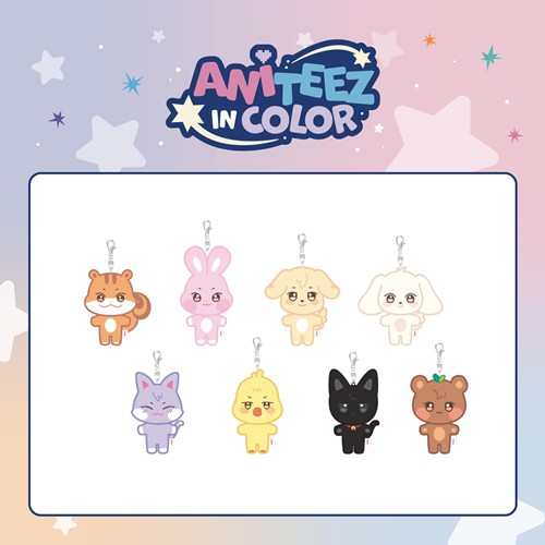 ATEEZ ANITEEZ IN COLOR PLUSH KEYRING