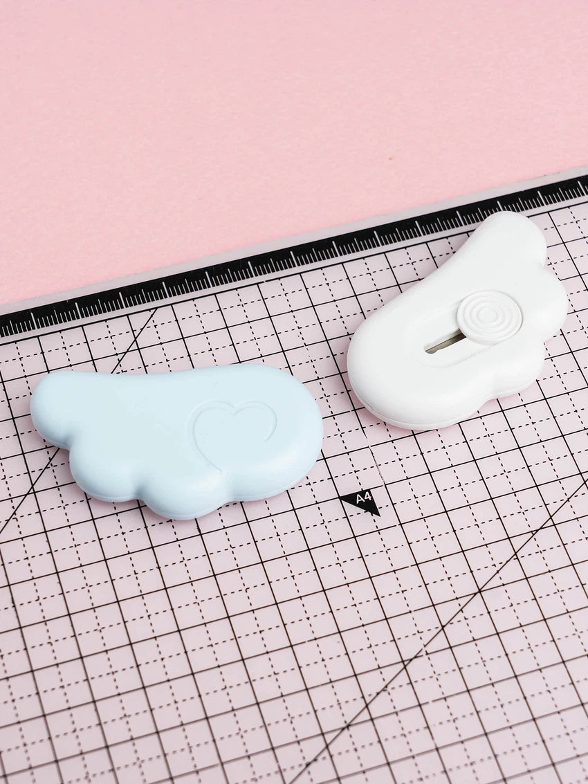 Angel core wing-shaped magnet mini cutter knife with 2 pieces