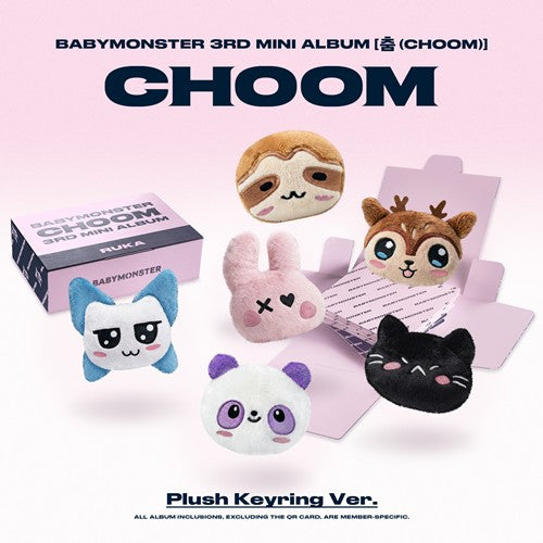 BABYMONSTER – 3rd MINI ALBUM [CHOOM] (Plush Keyring Ver.) PREORDER