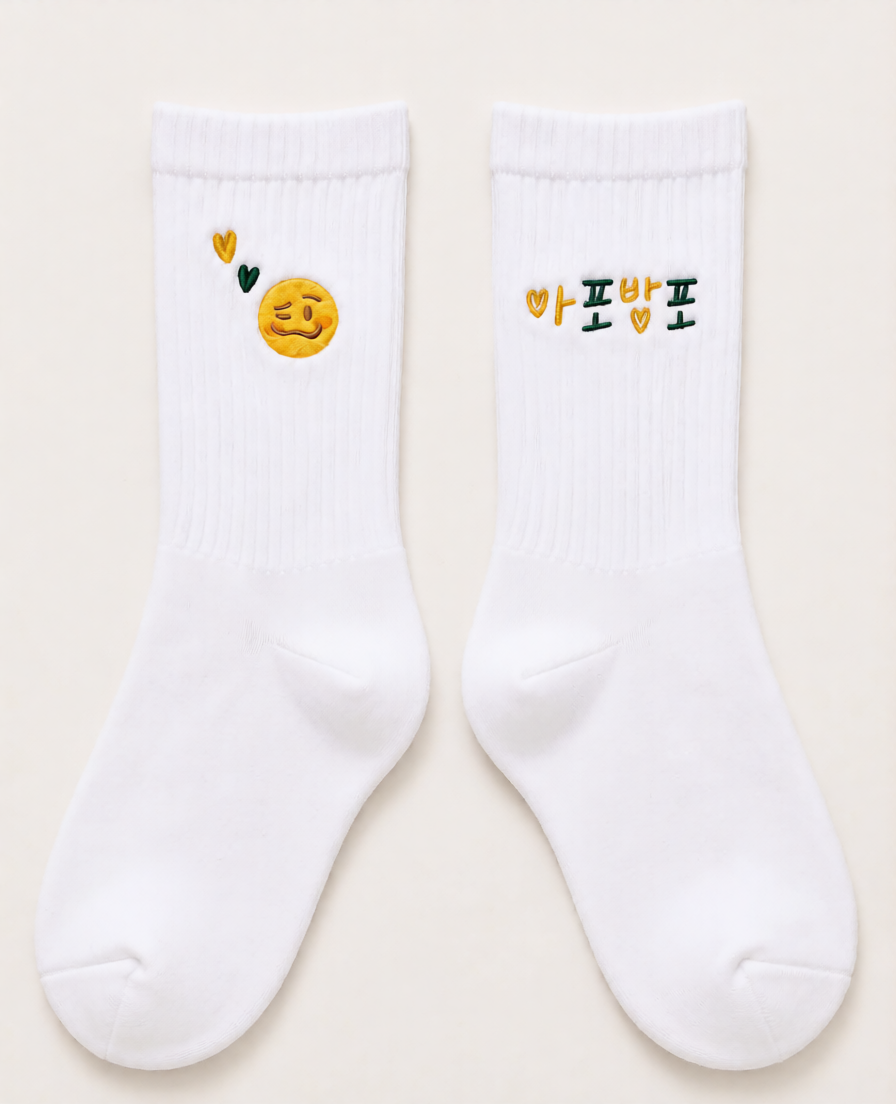 BTS BTS Member Design Embroidered Socks PREORDER