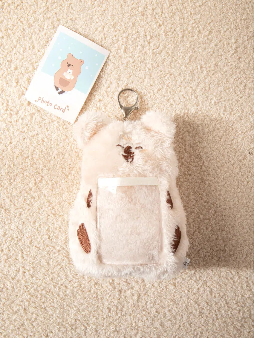 Happy quokka doll photocard holder