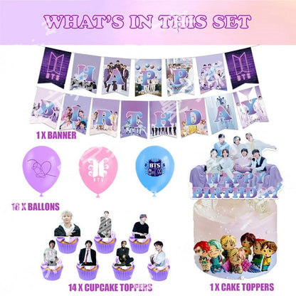BTS BIRTHDAY PARTY DECORATION SET