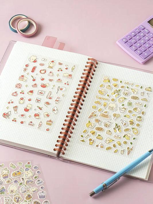 Fruit meow stickers 4ks