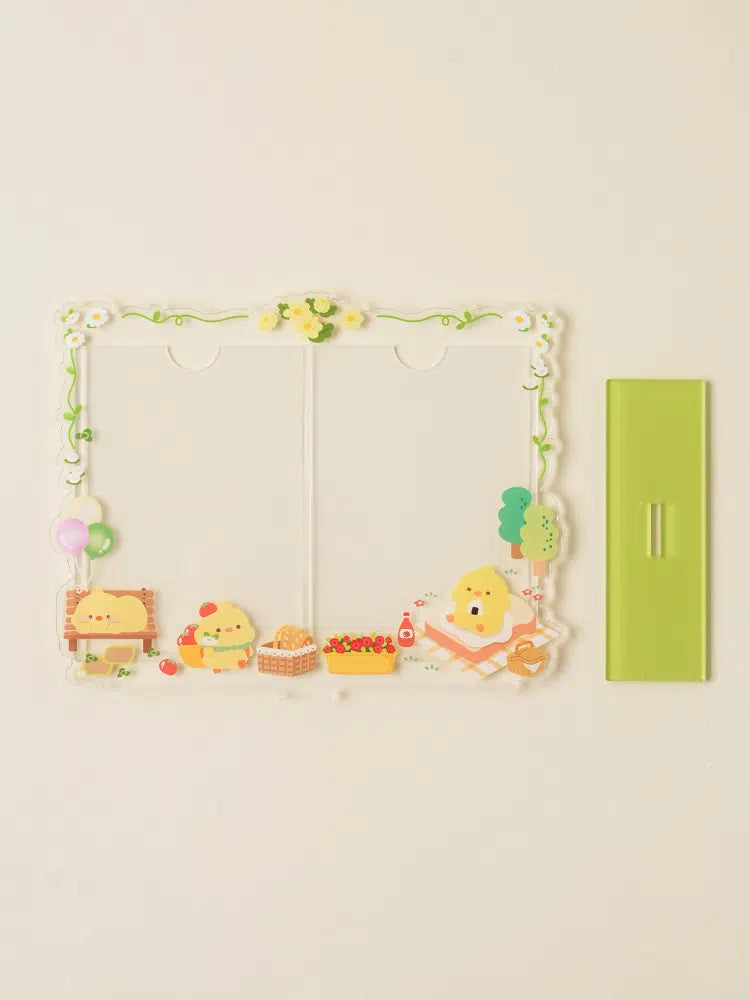 Bombicnic Acrylic Stand Photo Card Decorative Frame 2 Pieces