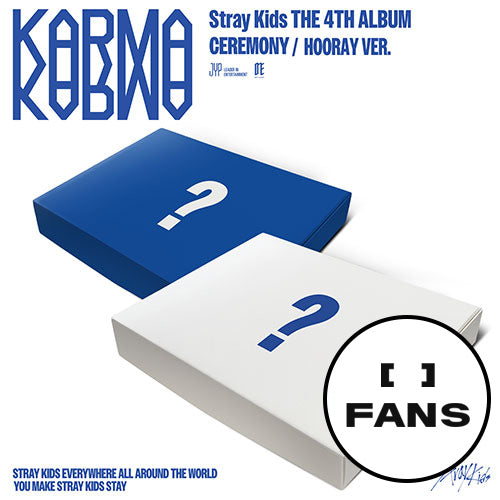 [JYP FANS POB] Stray Kids – The 4th Full Album [KARMA] (CEREMONY VER., HOORAY VER.) PREORDER