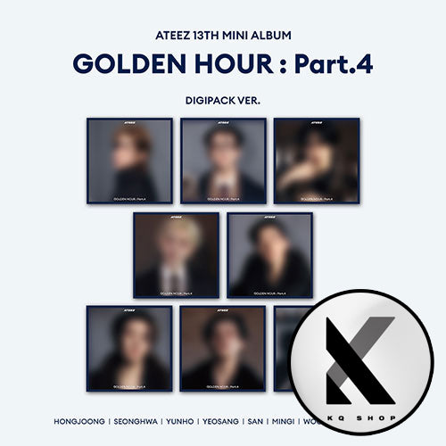 [KQSHOP POB] ATEEZ – 13th Mini Album [GOLDEN HOUR : Part.4] (DIGIPACK VER.)  PREORDER