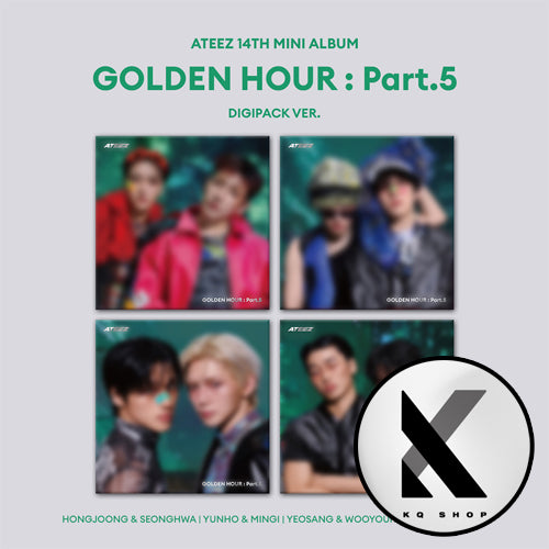 [KQSHOP POB] ATEEZ – 14th Mini Album [GOLDEN HOUR : Part.5] (DIGIPACK UNIT VER.) (RANDOM) PREORDER