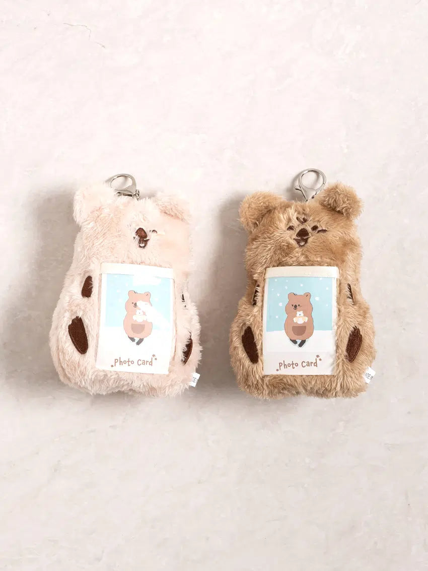 Happy quokka doll photocard holder