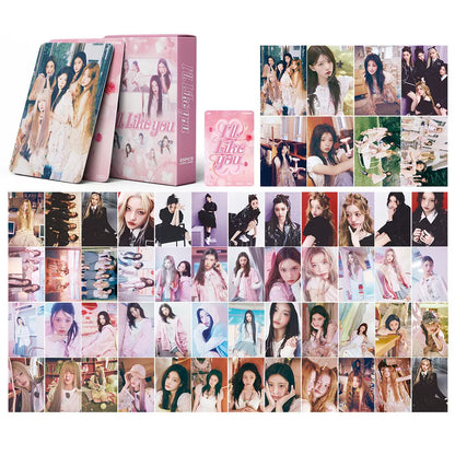 ILLIT I'LL LIKE YOU HOLOGRAPHIC LOMO CARDS 55 PCS