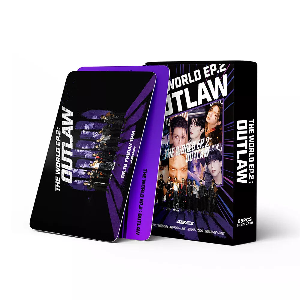 ATEEZ THE WORLD EP.2 OUTLAW LOMO CARDS 55KS