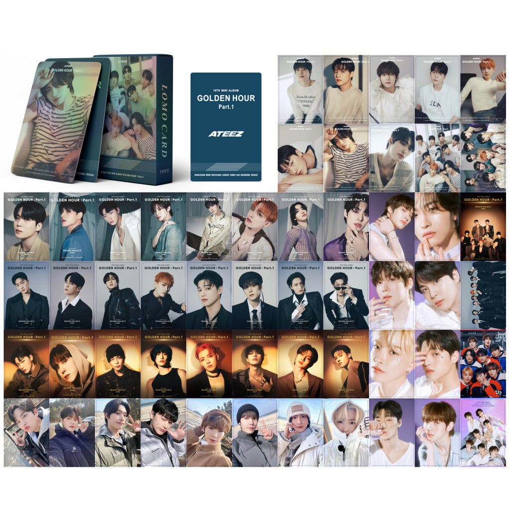 ATEEZ GOLDEN HOUR: PART. 1 HOLOGRAFICKÉ LOMO CARDS 55KS