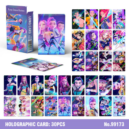 KPOP DEMON HUNTERS HOLOGRAFICKÉ LOMO CARDS 55KS