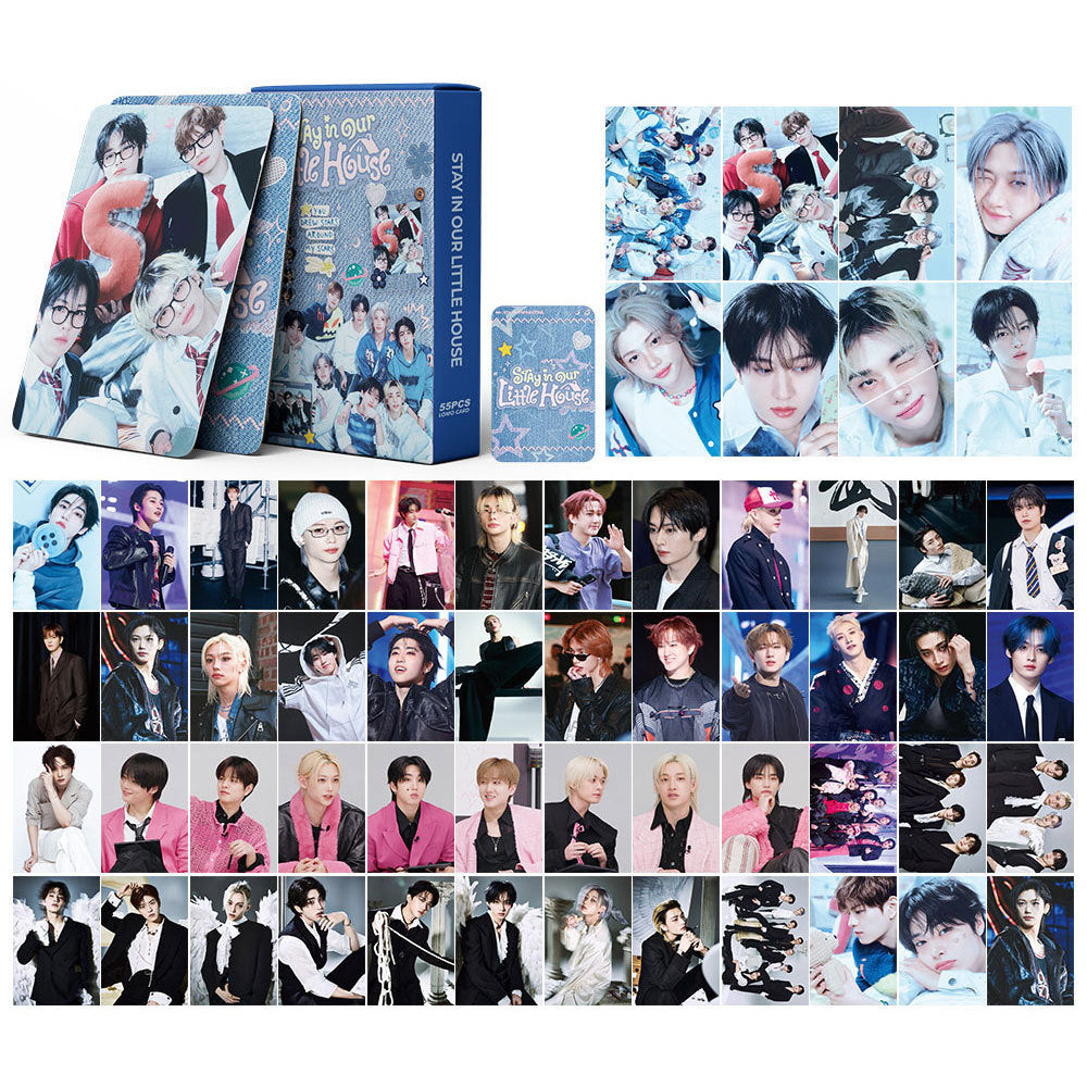 STRAY KIDS STAY IN OUR LITTLE HOUSE LOMO CARDS 55KS