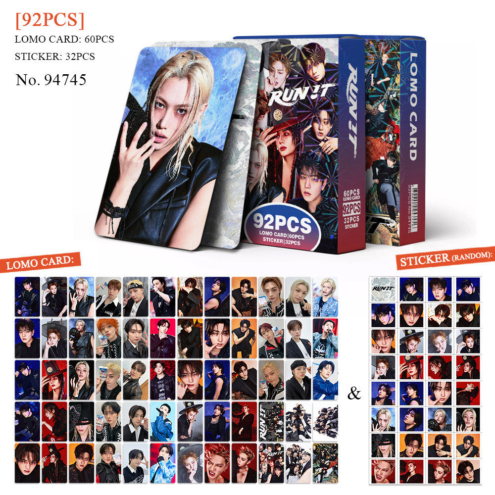 STRAY KIDS RUN IT HOLOGRAFICKÉ LOMO CARDS 92KS