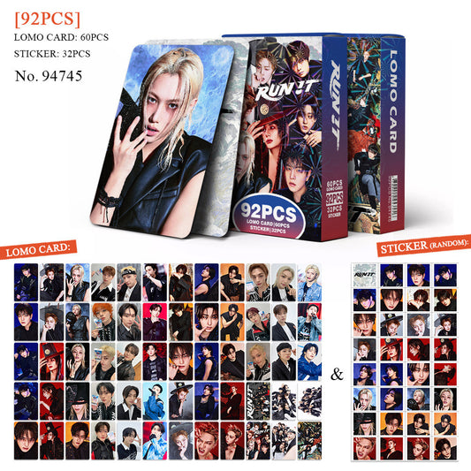 STRAY KIDS RUN IT HOLOGRAFICKÉ LOMO CARDS 92KS