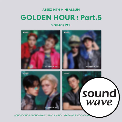 [SOUNDWAVE POB] ATEEZ – 14th Mini Album [GOLDEN HOUR : Part.5] (DIGIPACK UNIT Ver.) (RANDOM) PREORDER