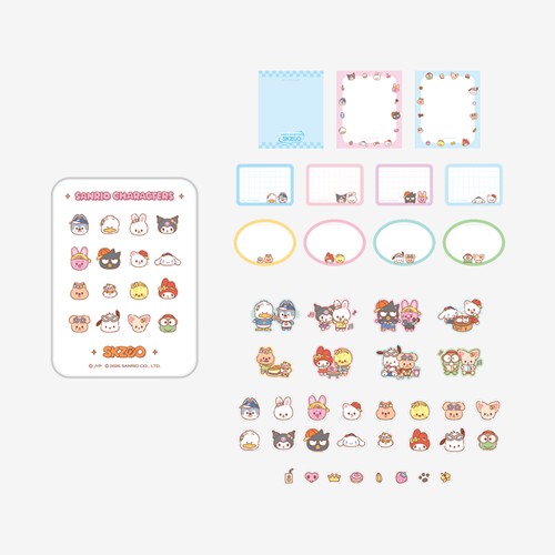 TIN CASE STICKY NOTE SET Stray Kids SKZOO X SANRIO CHARACTERS PREORDER