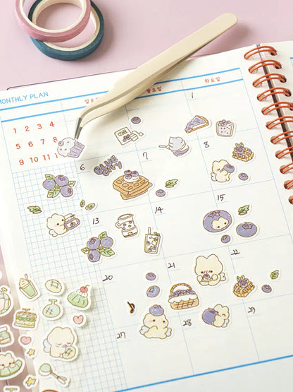Fruit meow stickers 4ks