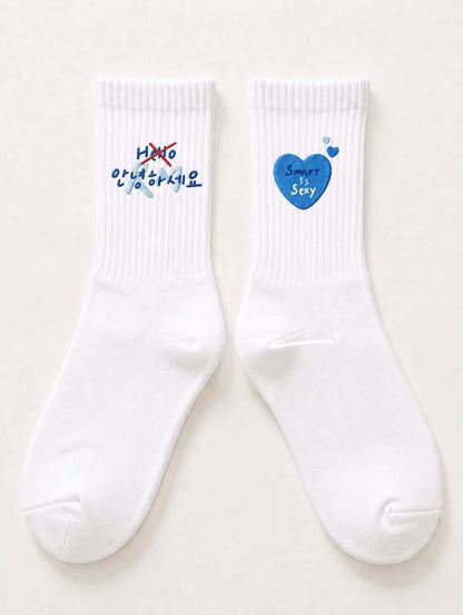 BTS BTS Member Design Embroidered Socks PREORDER