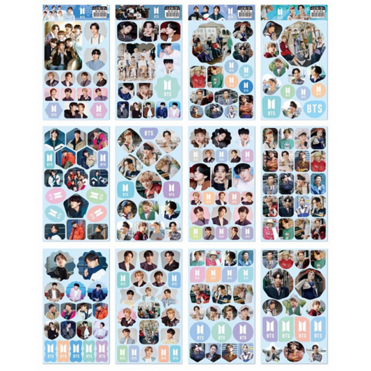 BTS STICKERS 2 SHEETS