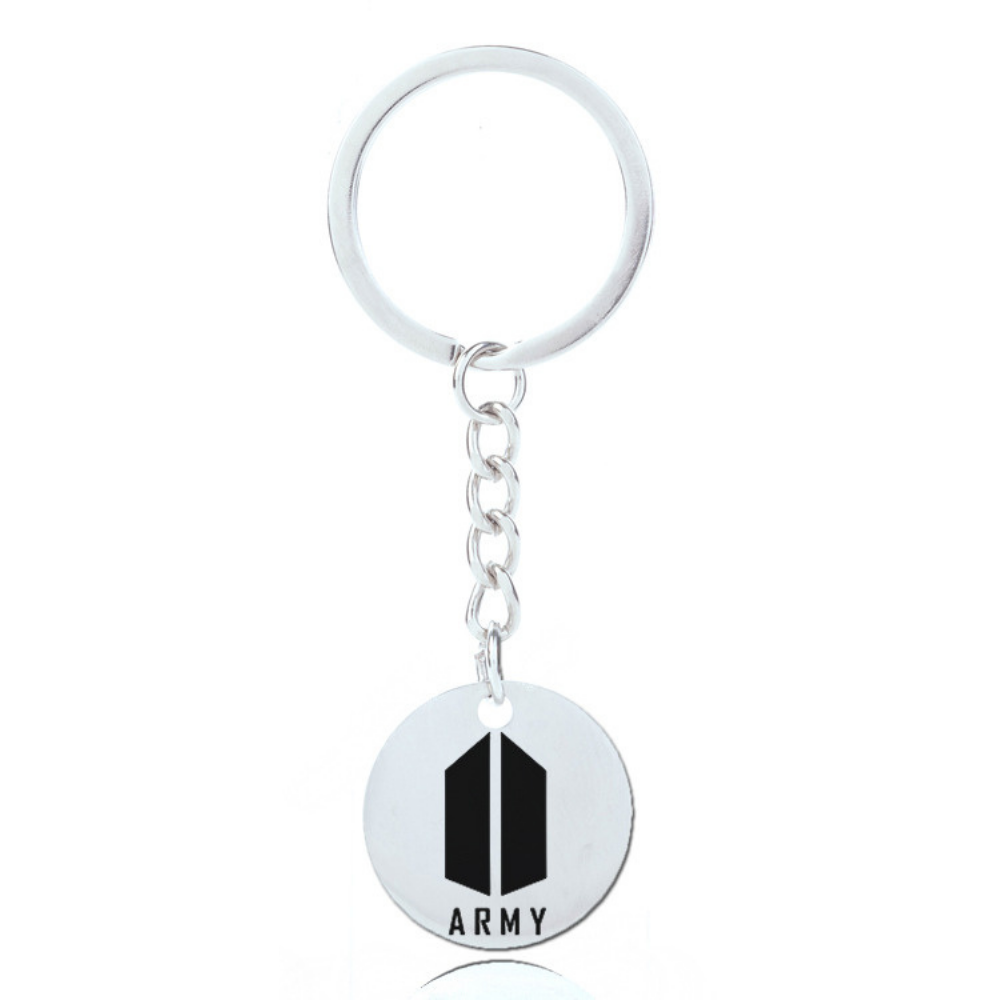 BTS ARMY METAL KEYRING