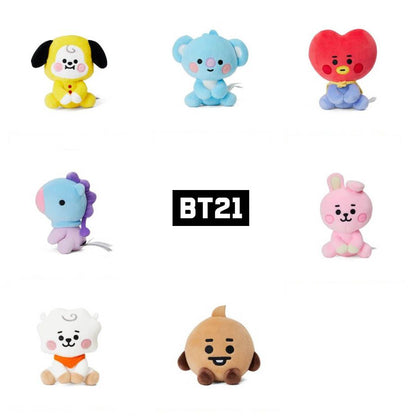BABY BT21 LINE FRIENDS SITTING PLUSH DOLL 13CM