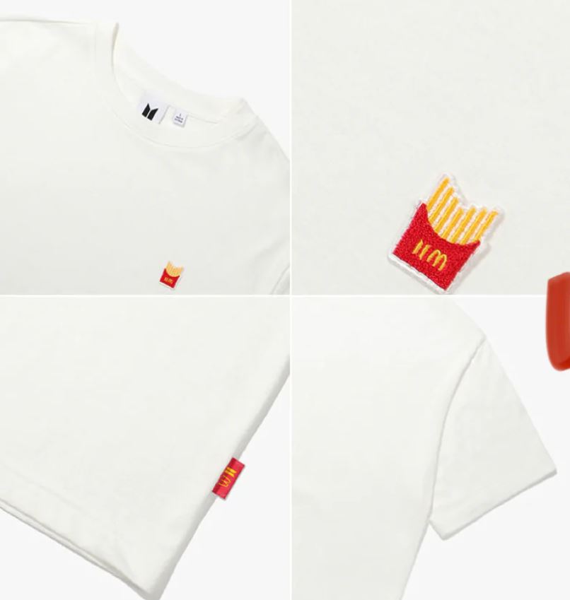 BTS X  MCDONALDS'S COLLABORATION MERCH - LOGO S/S T-SHIRT (WHITE)