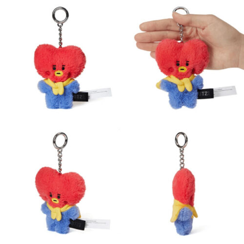 BT21 OFFICIAL BABY FLAT FUR PLUSH BAGCHARM KEYRING